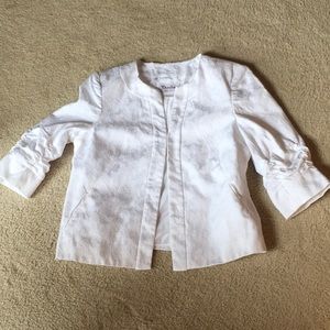 TanJay- White Jacket with 3Q Sleeves